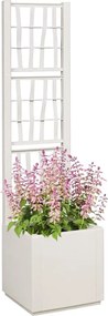 vidaXL Κηποτινάκι με Τρέλα Λευκό 36 x 36 x 140 εκ. PP