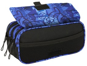 Τριπλή Κασετίνα El Niño Roller Μπλε Μαύρο 21,5 x 10 x 8 cm