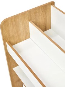 Ραφιέρα Seagull φυσικό-λευκό mdf 57x34x70εκ 57x34x70 εκ.