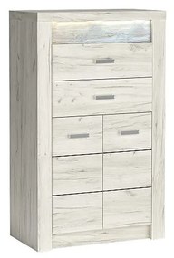 INDIANAPOLIS chest of drawers I6 kraft white