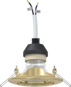 vidaXL Σποτ 24 pcs Χρυσό 9 x 9 x 2.5 εκ. Μέταλλο