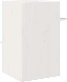 vidaXL σπιτάκι για γάτες Λευκό 43x43x60 cm από μασίφ ξύλο πεύκο