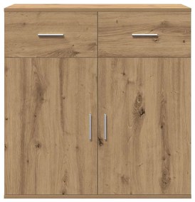 vidaXL Πλαϊνό γραφείο artisan δρυς 79 x 38 x 80 εκ. Επεξεργασμένο ξύλο