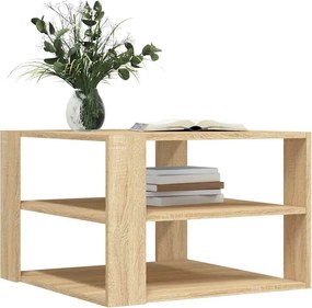 vidaXL Τραπεζάκι Σαλονιού Sonoma Δρυς 58x58x40 εκ. Επεξεργ. Ξύλο