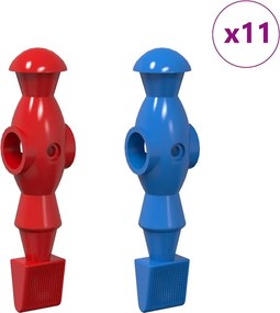 vidaXL Παίκτες ποδοσφαίρου 22 τμχ. Μπλε και Κόκκινο PP