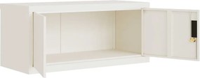 vidaXL Αρχειοθήκη Λευκή 90 x 40 x 145 εκ. από Ατσάλι