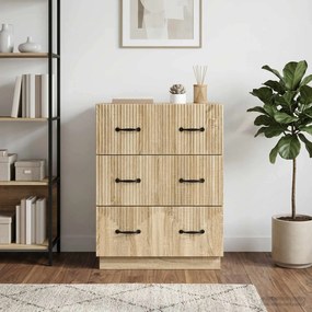 vidaXL Ντουλάπι με Συρτάρια Sonoma Δρυς 66 x 34,5 x 87 εκ.