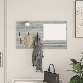 vidaXL Τοίχου Κρεμάστρα Γκρι Sonoma 90 x 10 x 50 εκ Επεξεργασμένο ξύλο