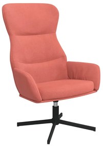 vidaXL Πολυθρόνα Relax Ροζ Βελούδινη