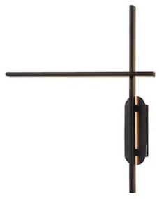 Φωτιστικό Τοίχου - Απλίκα Led 1945 20W 3000K 100 Lm Black Aluminium