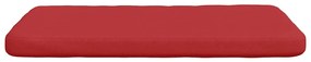vidaXL Μαξιλάρια καθισμάτων 4 pcs Κόκκινο 40 x 40 x 3 cm ύφασμα
