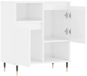 vidaXL Ντουλάπι Γυαλιστερό Λευκό 60x35x70 εκ. από Επεξεργασμένο Ξύλο