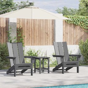vidaXL Έπιπλα Χαλάρωσης Κήπου 2 pcs Ανοιχτό γκρι 74.5 x 80.5 x 90 εκ.