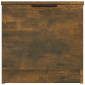 vidaXL Κομοδίνα 2 τεμ. Καπνιστή Δρυς 40 x 39 x 40 εκ.