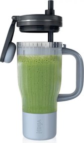 Φορητός μπλέντερ Ninja BlendBoss DB351EUCY, 1100 W, 710 ml, 3 προγράμματα, Auto-iQ, CrushBlade, Γκρι
