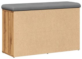 Πάγκος παπουτσιών Artisan Oak 82x32x50 cm Κατασκευασμένο ξύλο - Καφέ