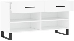 vidaXL Παπουτσοθήκη Λευκή 102 x 35 x 55 εκ. από Επεξεργασμένο Ξύλο