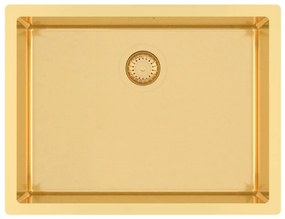 Helika Nova 100L Υποκαθήμενος Ανοξείδωτος Νεροχύτης 59x45mm PVD Gold