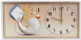 Ορθογώνιο Ρολόι Τοίχου Διακοσμητικό - Rectangular Decorative Wall Clock
