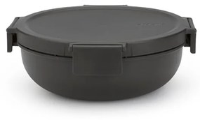 Brabantia 1006302 Δοχείο Φαγητού Πλαστικό Make&Take 1.3L, Dark Grey