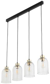 Φωτιστικό Οροφής Satipo 5628 4xΕ27 15W 102x145cm Clear TK Lighting