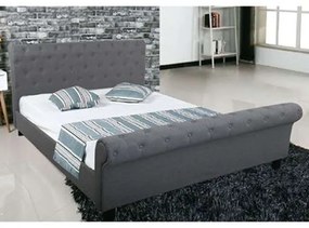 Κρεβάτι Harmony Ε8052,4 Grey Queen Size Ξύλο,Ύφασμα