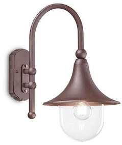 Φωτιστικό Τοίχου Cima 246826 28x46x40cm 1xE27 60W Coffee Ideal Lux