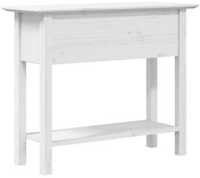 Τραπέζι Κονσόλα BODO Λευκό 90x34,5x73 εκ. Μασίφ Ξύλο Πεύκου - Λευκό