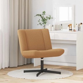 vidaXL Περιστρεφόμενη καρέκλα Μπεζ 63 x 75 x 76 εκ ύφασμα