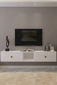 Stewehome Επιτοίχια βάση τηλεόρασης από μοριοσανίδα 150x30x26 cm