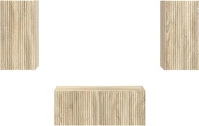 vidaXL Σετ επίπλου τηλεόρασης 2 pcs Δρύς Sonoma Επεξεργασμένο ξύλο