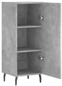 vidaXL Ντουλάπι Γκρι Σκυροδέματος 34,5x34x90 εκ. Επεξεργασμένο Ξύλο