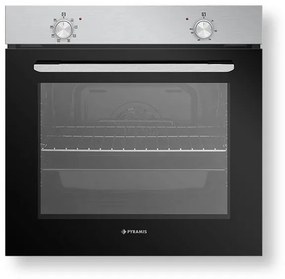 Oven Pyramis Inox PO78010008SIX 59.5x59.5x57.5 εκ.