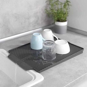 Επιφάνεια Στεγνώματος Πιάτων (40x30) Wenko Linea Grey 54703100
