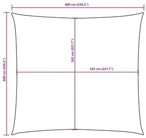 Πανί Σκίασης Τετράγωνο Taupe 6 x 6 μ. από Ύφασμα Oxford - Μπεζ-Γκρι