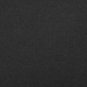Πάγκος Αποθήκευσης Πτυσσόμενος Μαύρος 76x38x38 εκ. Συνθ. Λινό - Μαύρο