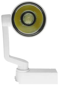 Globostar S-40024 Μονοφασικό Bridgelux COB LED Φωτιστικό Σποτ Ράγας 10W 230V 1500lm 24° Θερμό Λευκό 3000k - S-40024