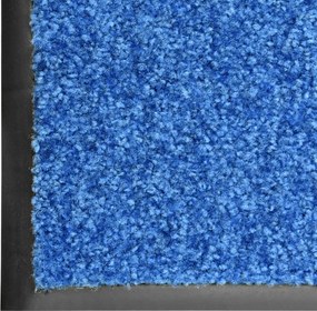 vidaXL Πατάκι Εισόδου Πλενόμενο Μπλε 40 x 60 εκ.