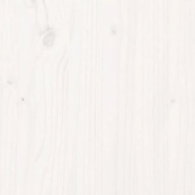vidaXL Ραφιέρα Καυσόξυλων Λευκό 108x64,5x77 εκ. από Μασίφ Ξύλο Πεύκου