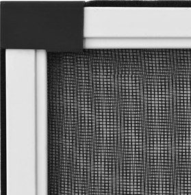 vidaXL Σήτα Παραθύρου Επεκτεινόμενη Λευκή (100-193) x 75 εκ.