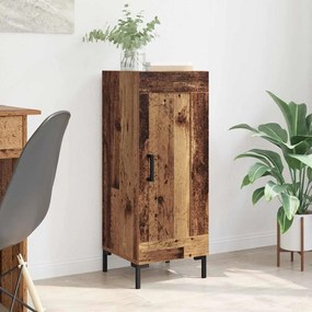 vidaXL Πλαϊνό γραφείο Olden Παλιό Ξύλο 34,5 x 34 x 90 εκ.