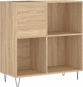 vidaXL Δισκοθήκη Sonoma Δρυς 84,5 x 38 x 89 εκ. από Επεξεργασμένο Ξύλο
