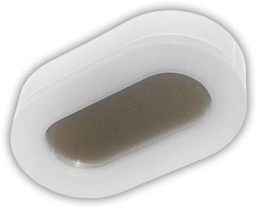 Adeleq Led Πλαφονιέρα PC Οβάλ Περιμετρικού Φωτισμού 11W 4000K Ip65 Λευκή 21-1901110