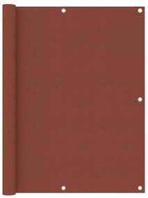 vidaXL Διαχωριστικό Βεράντας Τερακότα 120 x 500 εκ. Ύφασμα Oxford