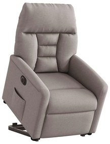 vidaXL Πολυθρόνα Ηλεκτρική Ανακλ.Taupe Υφασμάτινη