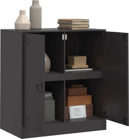 vidaXL Ντουλάπι Μαύρο 67 x 39 x 73 εκ. από Ατσάλι