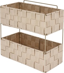 Ραφιέρα Μπάνιου Διπλή (29x12x27) T-D Beige 84231161