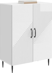 vidaXL Πλαϊνό γραφείο Γυαλιστερό Λευκό 66 x 34,5 x 89,5 εκ