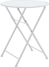 Τραπεζαρία Walen pakoworld σετ 3τεμ μέταλλο λευκό