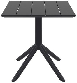 PARIS BLACK 70X70X74εκ. ΤΡΑΠΕΖΙ ΠΟΛ/ΝΙΟΥ